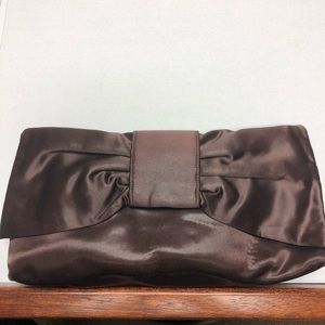 Vintage Waldman 1960s Satin Bow Evening Clutch